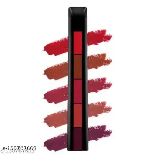 5 in 1 Lipstick Matte Waterproof Long Lasting Random Shades Lipsticks